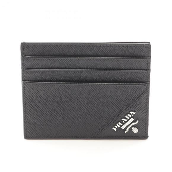 PRADA SAFFIANO PRINT Business Card Holder/Card Case Saffiano Leather Men's Wo... - Picture 1 of 5